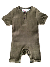 Load image into Gallery viewer, baby boy bodysuit kaki singapore playsuit
